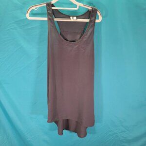 Nordstrom Frenchi Womens Sleeveless High-Low Tank Top Large Charcoal Gray